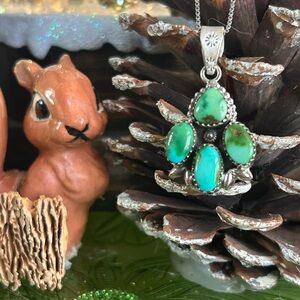 925 Sterling Sonoran turquoise necklace